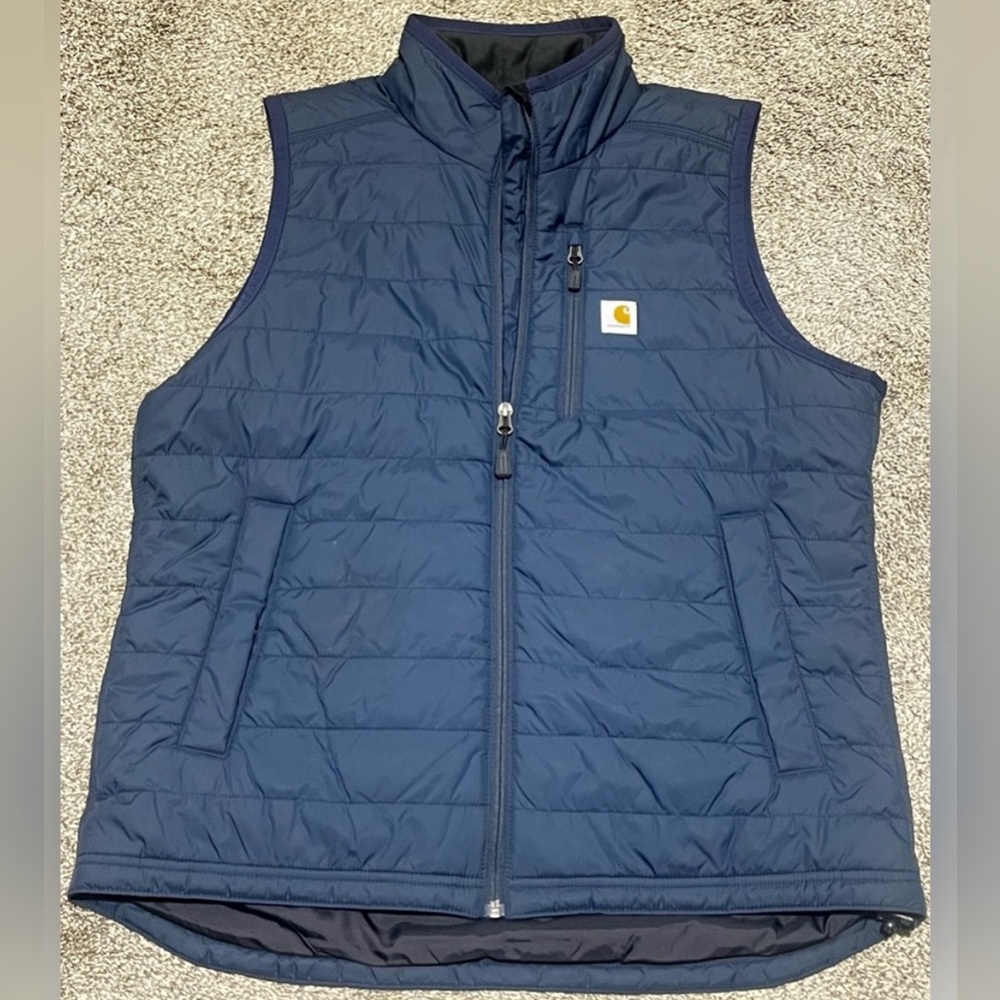 Carhartt Blue Puffer Vest Women’s Size Large